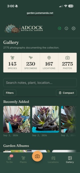 The photo gallery: 143 species, 230 specimens, 167 locations, 2,775 photographs