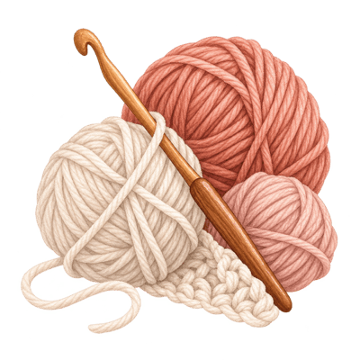 Yarn and a crochet hook